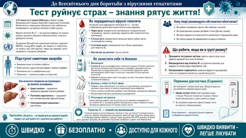 WhatsApp Image 2026-07-30 at 16.00.39 До Всесвітнього дня боротьби з вірусними гепатитами Тест руйнує страх – знання рятує життя!